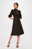  Black Waistt Detail Dress TWOAW20EL1124 