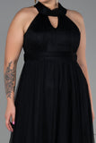 30190 Black Halterneck Tulle Dress