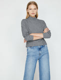 18519 High Neck Jumper - Grey