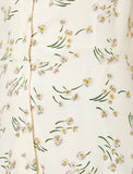 20048 Button Detailed Floral Dress - Multi Colour