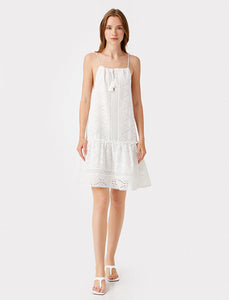 20061 Cotton Lace Dress - Off-White