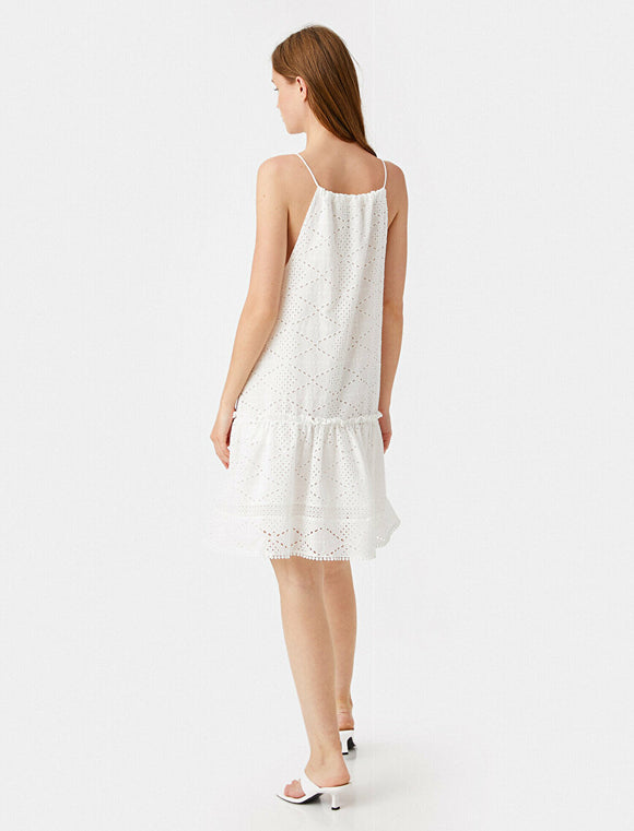 20061 Cotton Lace Dress - Off-White