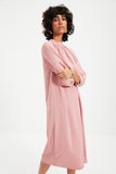 20507 Dusty Pink Midi Dress