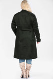 5275 Stone Plus Size Cashmere Coat