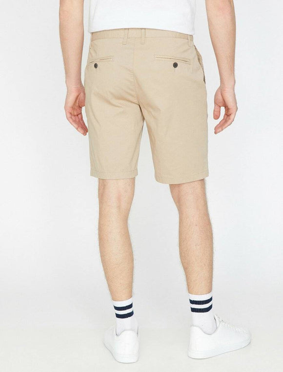 9799 Beige Pocket Detailed Short