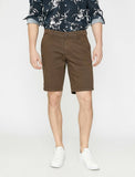 9803 Brown Pocket Detailed Short