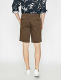 9803 Brown Pocket Detailed Short