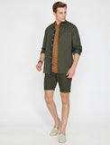9805 Khaki Pocket Detailed Short