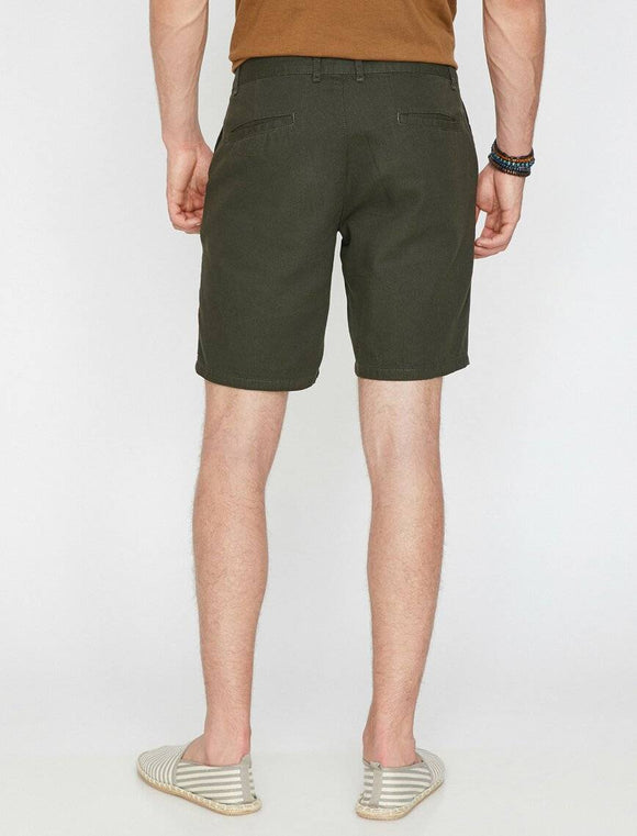 9805 Khaki Pocket Detailed Short