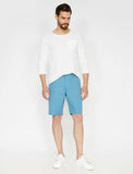 9808 Blue Pocket Detailed Short
