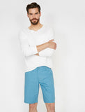 9808 Blue Pocket Detailed Short