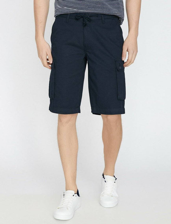 9810 Navy Tie Waist Short