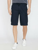 9810 Navy Tie Waist Short