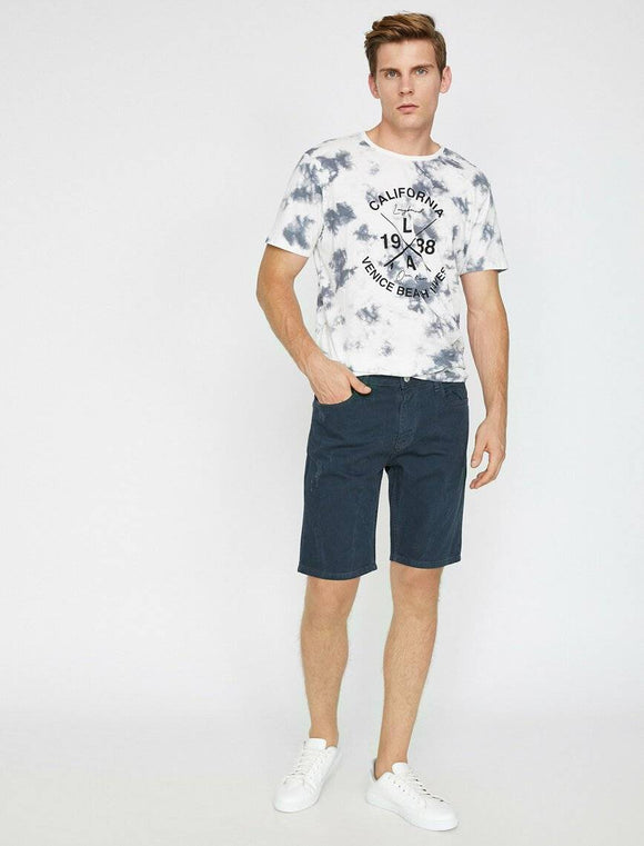 9812 Indigo Pocket Detailed Short