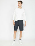 9813 Navy Tie Waist Short