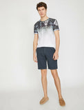 9816 Grey Pocket Detailed Short