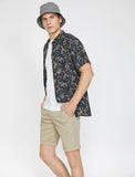 9820 Beige Pocket Detailed Short