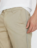 9820 Beige Pocket Detailed Short
