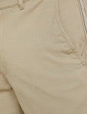 9820 Beige Pocket Detailed Short