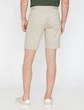 9825 Beige Pocket Detailed Short