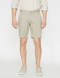 9833 Beige Pocket Detailed Short