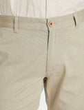 9833 Beige Pocket Detailed Short