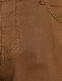 9834 Beige Pocket Detailed Short
