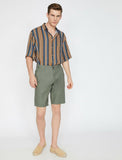 9838 Olive Pocket Detailed Short