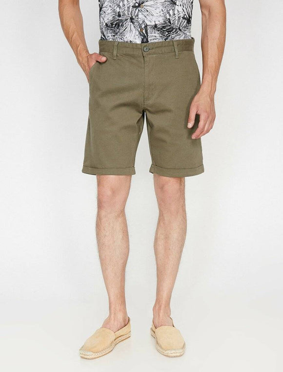 9841 Olive Pocket Detailed Short