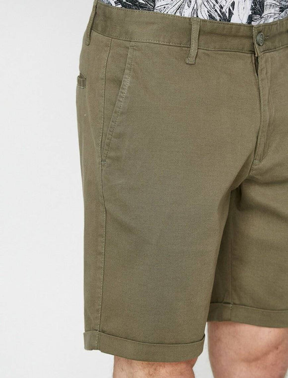 9841 Olive Pocket Detailed Short