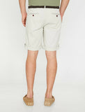 9842 Ecru Pocket Detailed Short