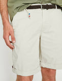 9842 Ecru Pocket Detailed Short