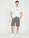 9847 Grey Pocket Detailed Short