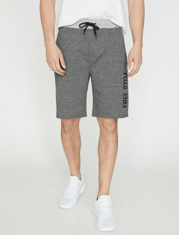 9847 Grey Pocket Detailed Short