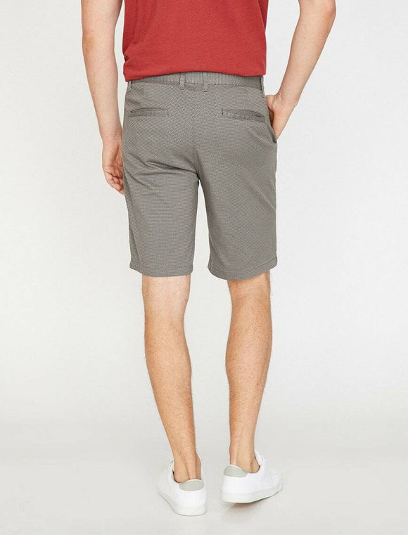 9854 Grey Pocket Detailed Short
