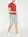 9855 Blue Pocket Detailed Short