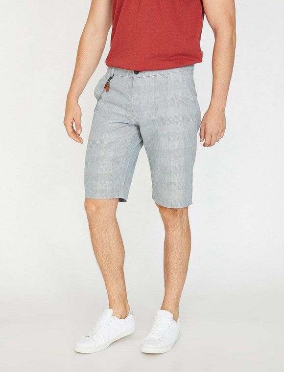 9855 Blue Pocket Detailed Short