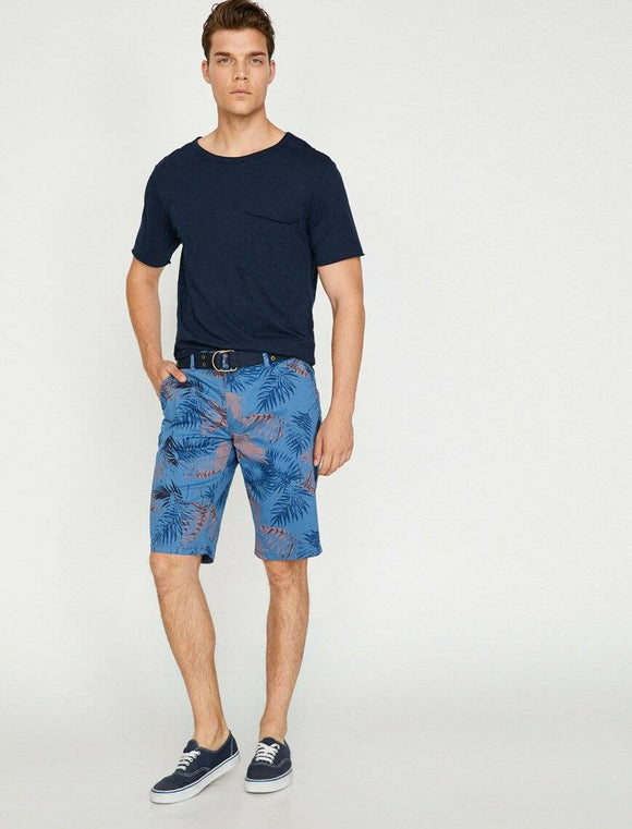 9862 Navy Pocket Detailed Short
