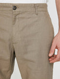 9873 Beige Pocket Detailed Short
