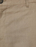 9873 Beige Pocket Detailed Short