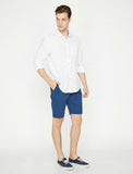 9878 Navy Pocket Detailed Short