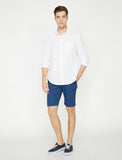 9878 Navy Pocket Detailed Short