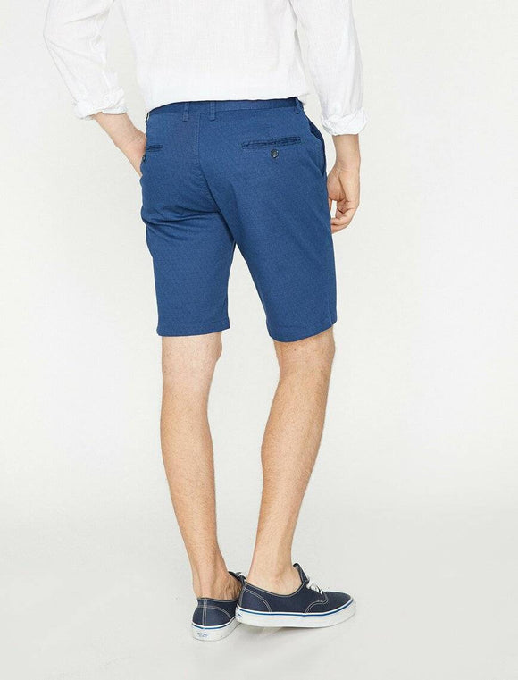 9878 Navy Pocket Detailed Short