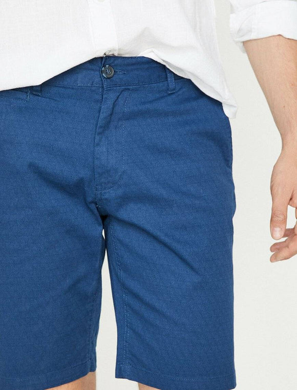 9878 Navy Pocket Detailed Short