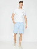 9880 Blue Pocket Detailed Short