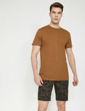 9881 Khaki Pocket Detailed Short