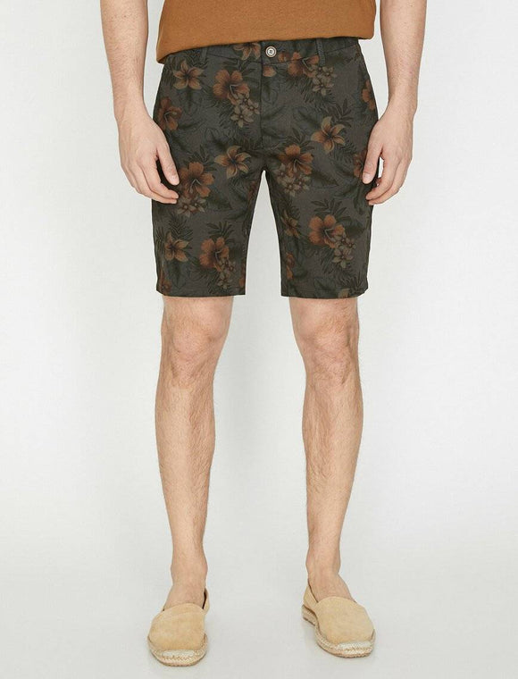 9881 Khaki Pocket Detailed Short