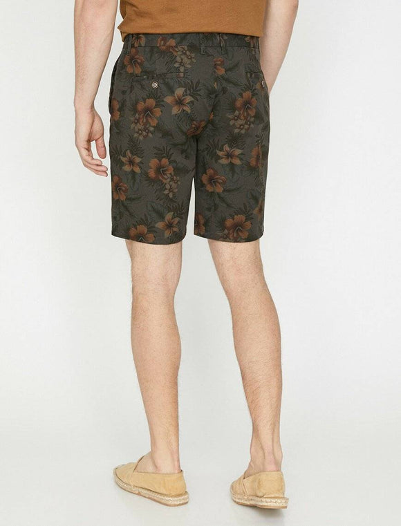 9881 Khaki Pocket Detailed Short