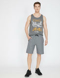 9886 Grey Pocket Detailed Short