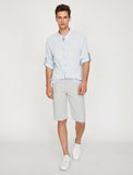9890 Navy Striped Short